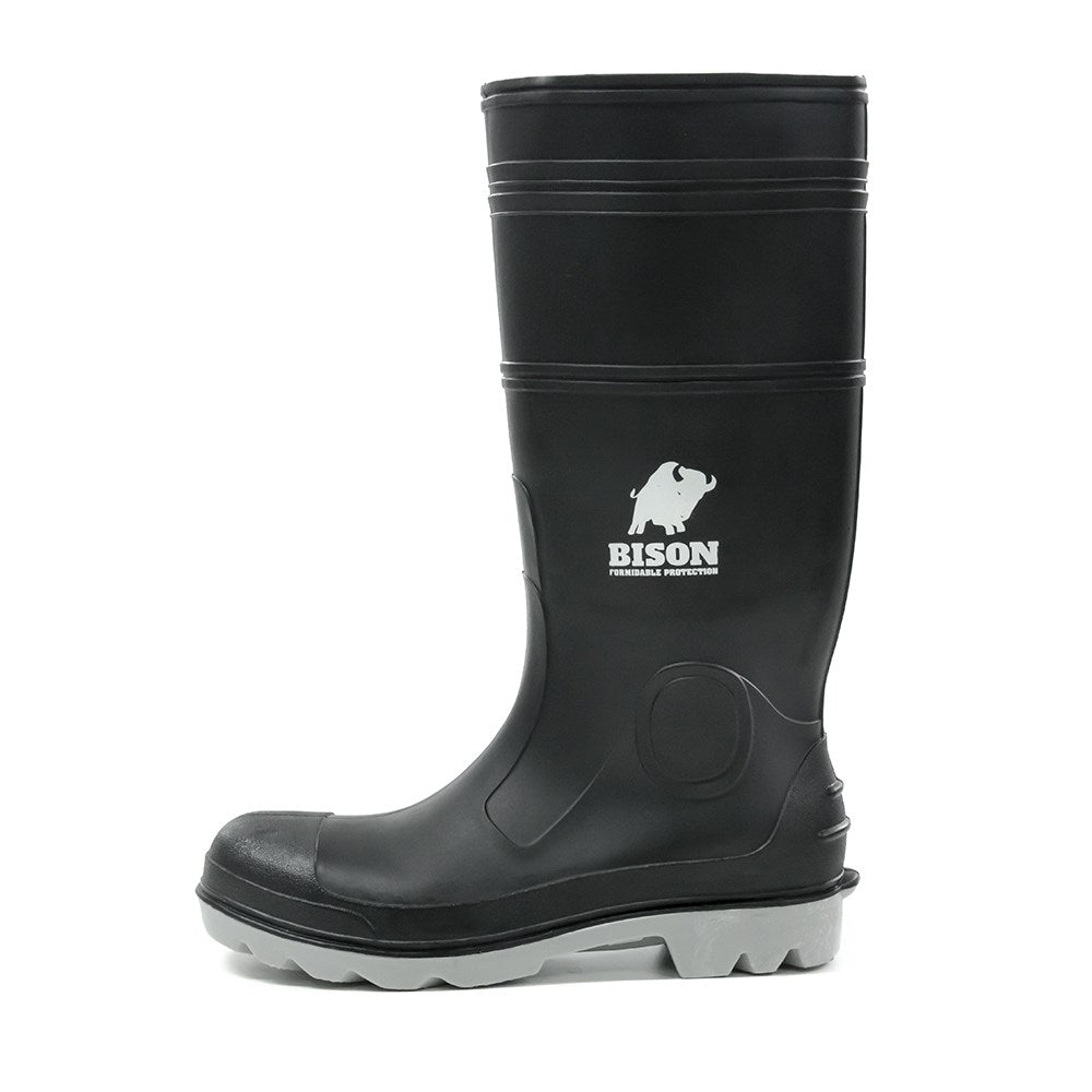 Inca PVC/Nitrile Safety Gum Boot Black/Grey - Various Size Options