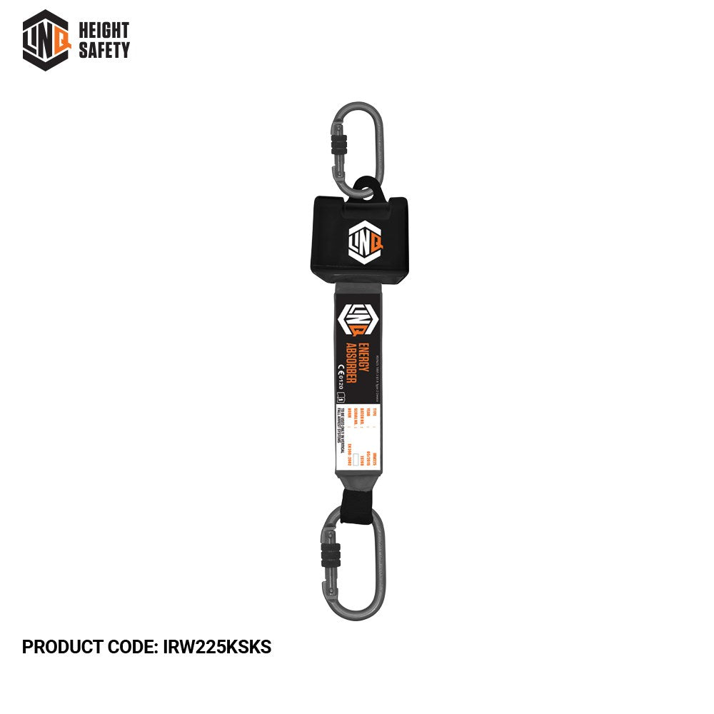 Linq Self Retracting 2.5m Webbing Lanyard with Hardware KS X2