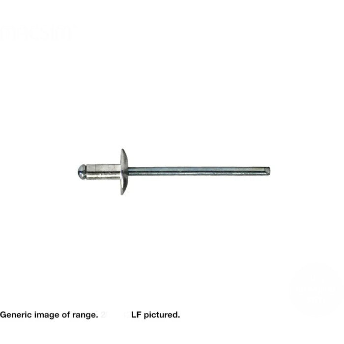 All 304 Stainless Steel Dome Head Large Flange Rivets - Various Sizes and Box Quantities