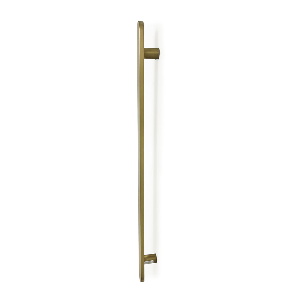 Radiant Single Vertical FLAT Bar Heated Towel Rail 930mm Tall - Various Colour Finishes