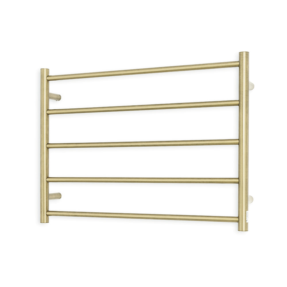Radiant Heated Towel Rail (RTR03) 750mm x 550mm 5 Round bars - Multiple Colour Finishes