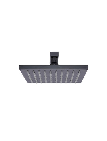 Meir Matte Black Square Wall Shower 300mm Rose + 400mm Arm