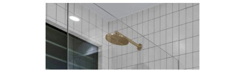 Meir Round Wall Shower Arm 400mm - Various Colour Finishes