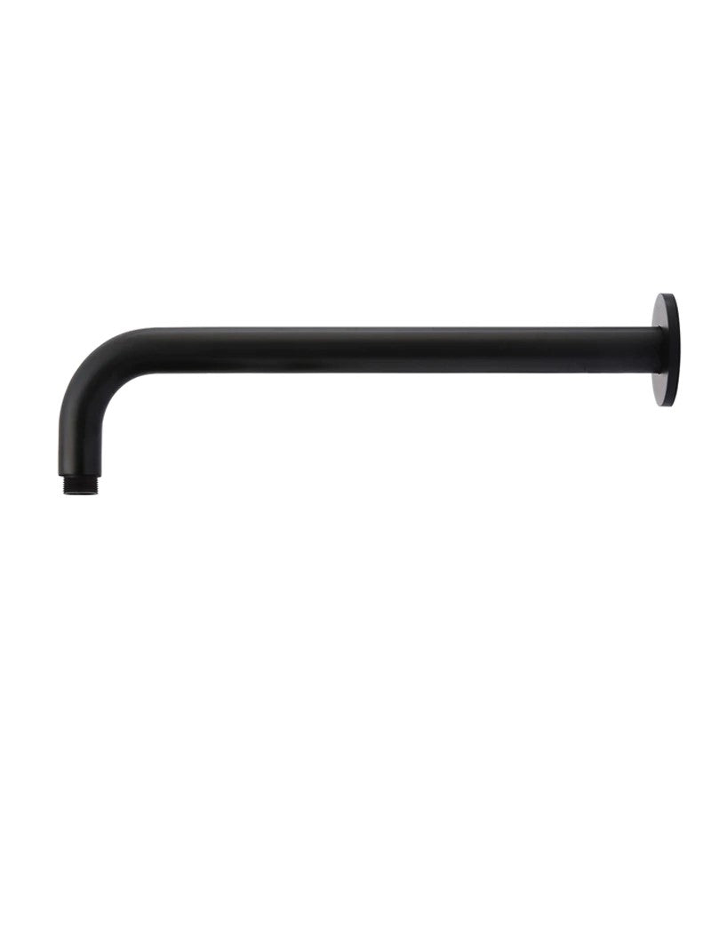 Meir Round Wall Shower Curved Arm 400mm - Various Colour Finishes