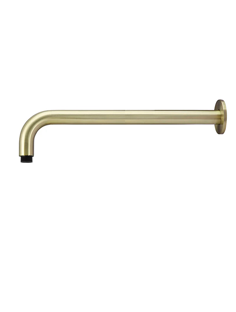 Meir Round Wall Shower Curved Arm 400mm - Various Colour Finishes