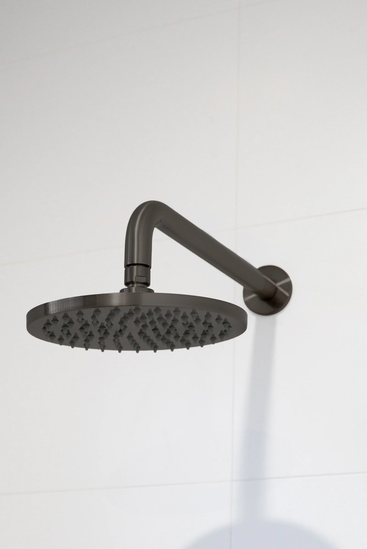 Meir Round Wall Shower Curved Arm 400mm - Various Colour Finishes