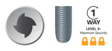 Sentinel Countersunk Head Zinc Machine Screw - metric size x length - Box of 100