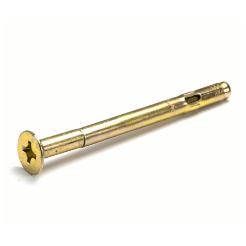 Macsim Countersunk MasonBolt / AnchorBolt Yellow Zinc Plated - Various Sizes and Quantities