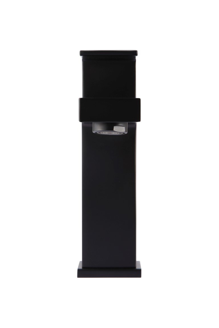 Meir Matte Black Square Basin Mixer Tap