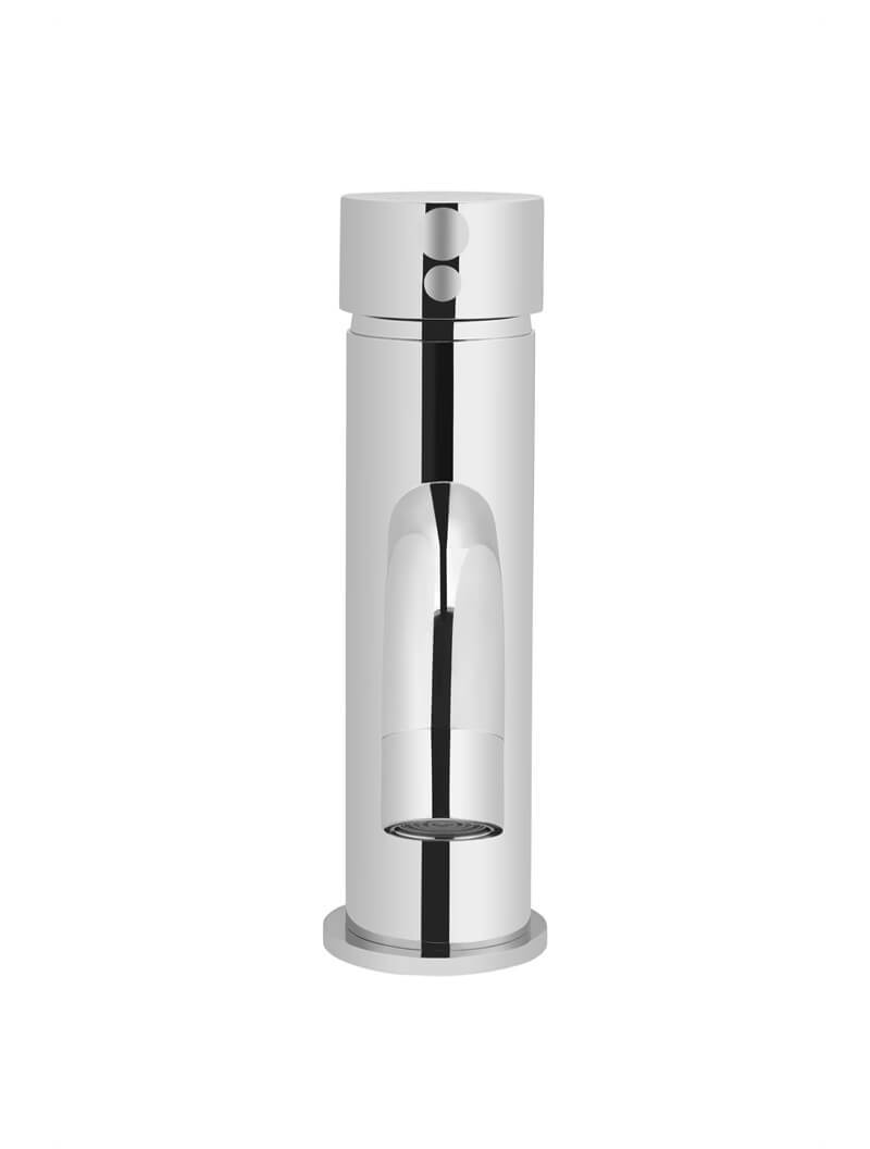 Meir Round Basin Mixer Tap with Curved Spout - Various Colour Finishes