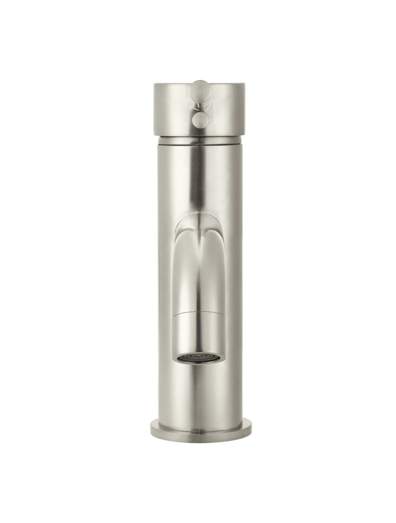Meir Round Basin Mixer Tap with Curved Spout - Various Colour Finishes