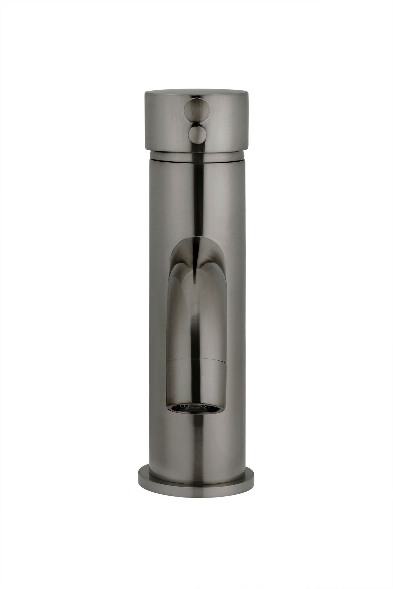 Meir Round Basin Mixer Tap with Curved Spout - Various Colour Finishes