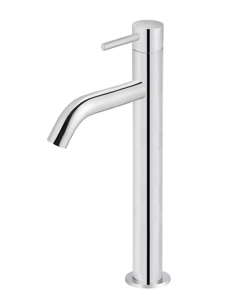Meir Piccola Tall Basin Mixer Tap with 130mm Spout - Various Colour Finishes