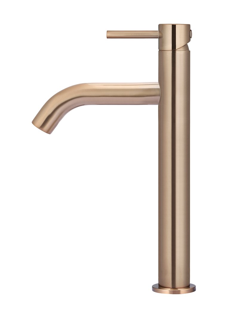 Meir Piccola Tall Basin Mixer Tap with 130mm Spout - Various Colour Finishes
