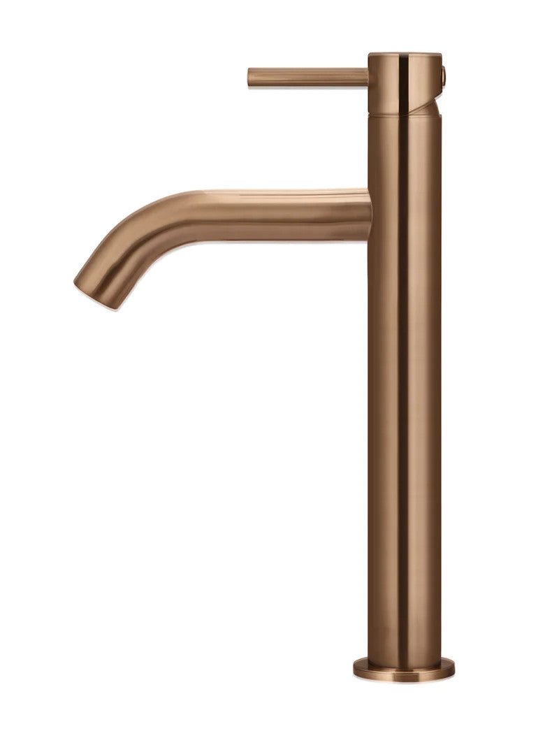 Meir Piccola Tall Basin Mixer Tap with 130mm Spout - Various Colour Finishes