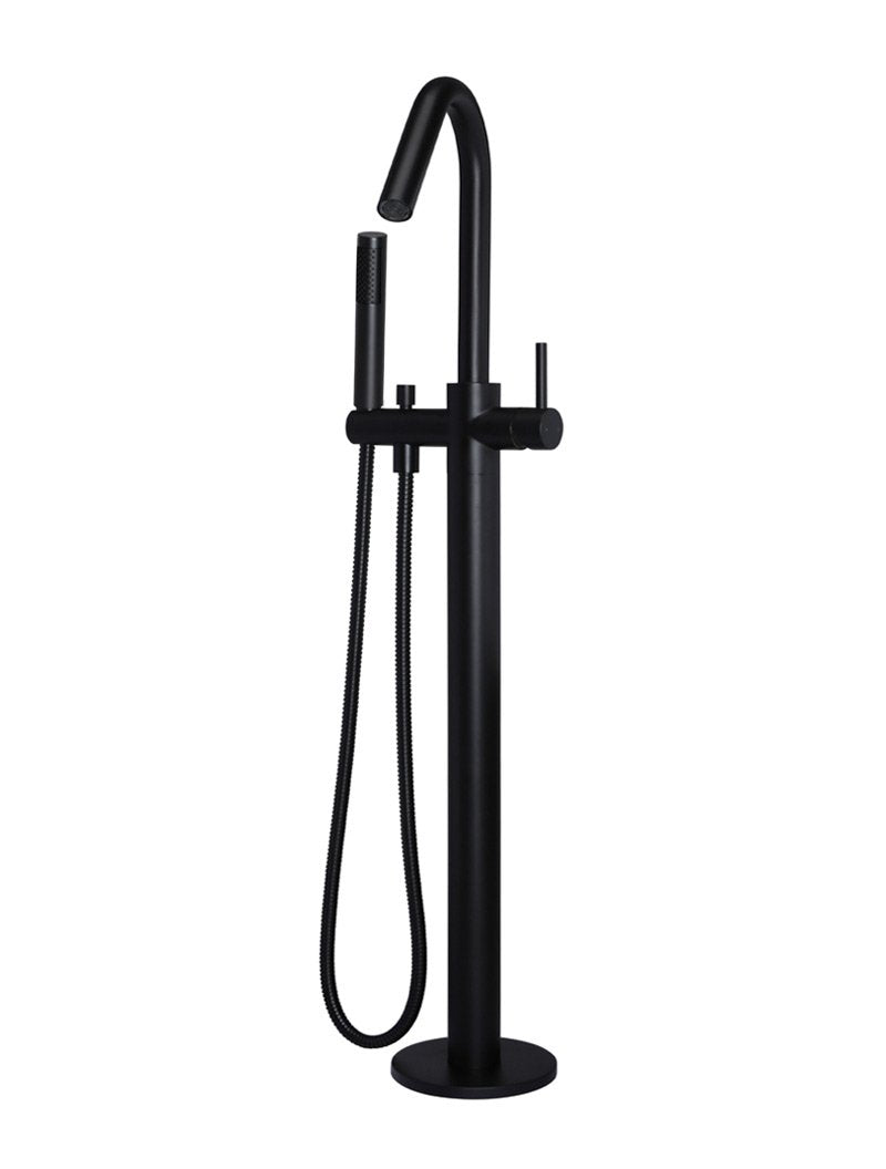 Meir Round Free Standing Bath Spout and Hand Shower - Various Colour Finishes