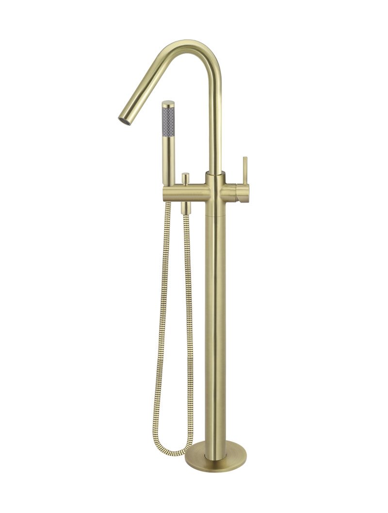 Meir Round Free Standing Bath Spout and Hand Shower - Various Colour Finishes