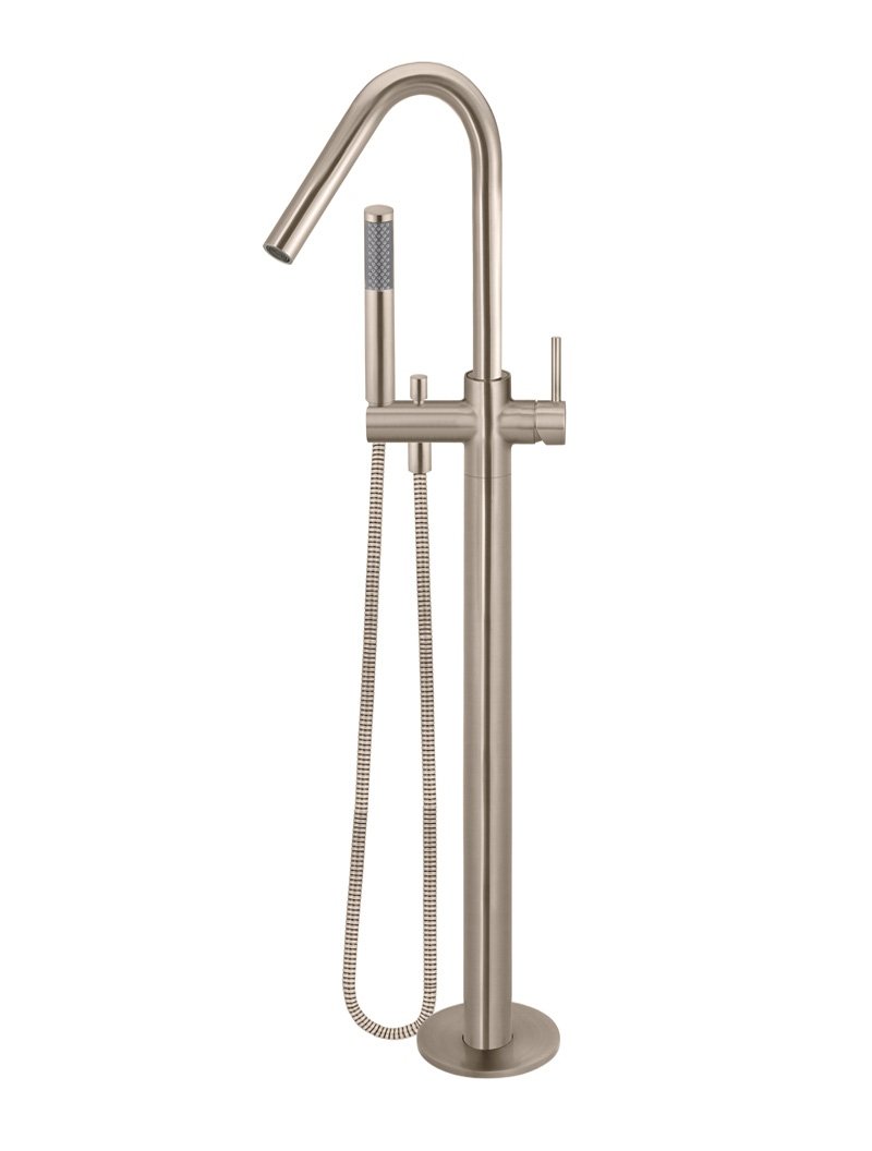 Meir Round Free Standing Bath Spout and Hand Shower - Various Colour Finishes