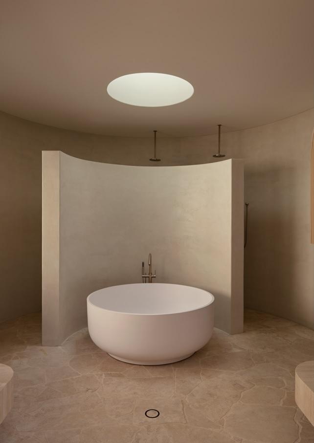 Meir Round Free Standing Bath Spout and Hand Shower Paddle Handle - Various Colour Finishes