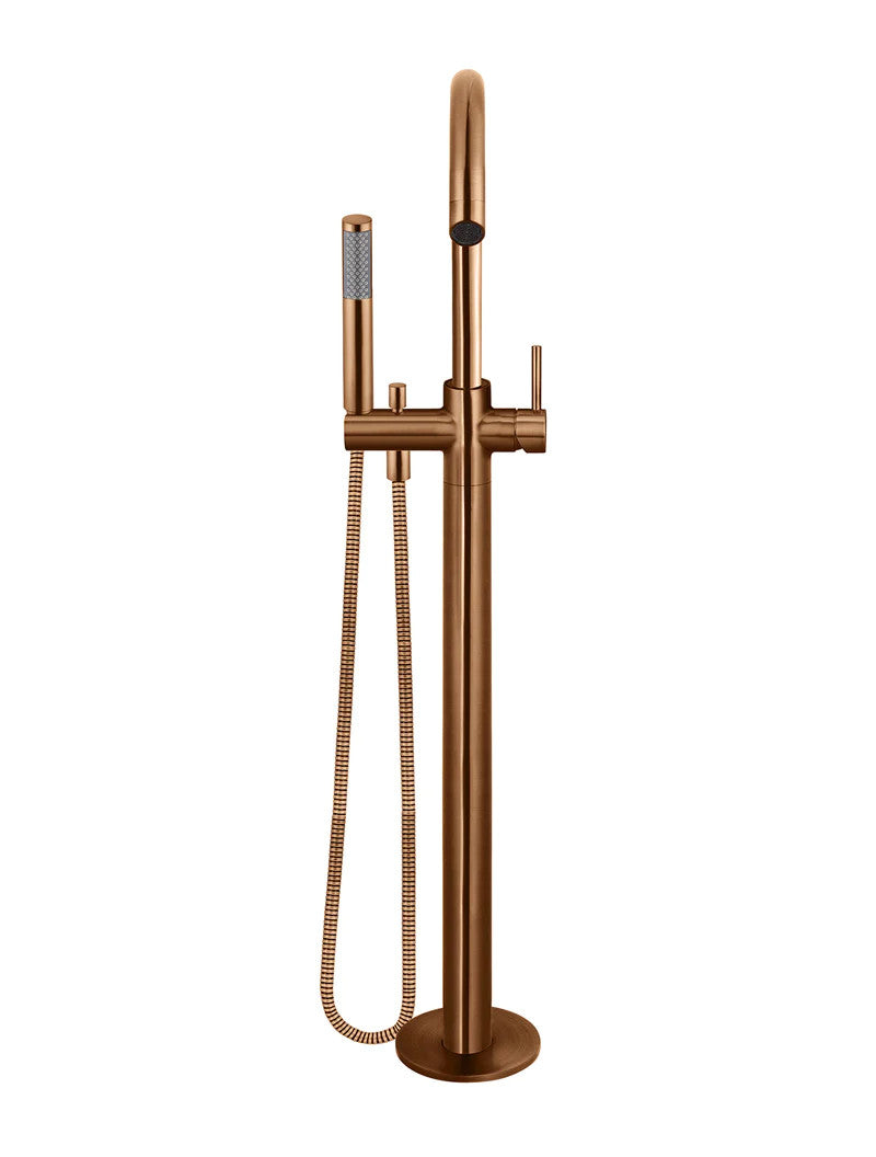 Meir Round Free Standing Bath Spout and Hand Shower - Various Colour Finishes