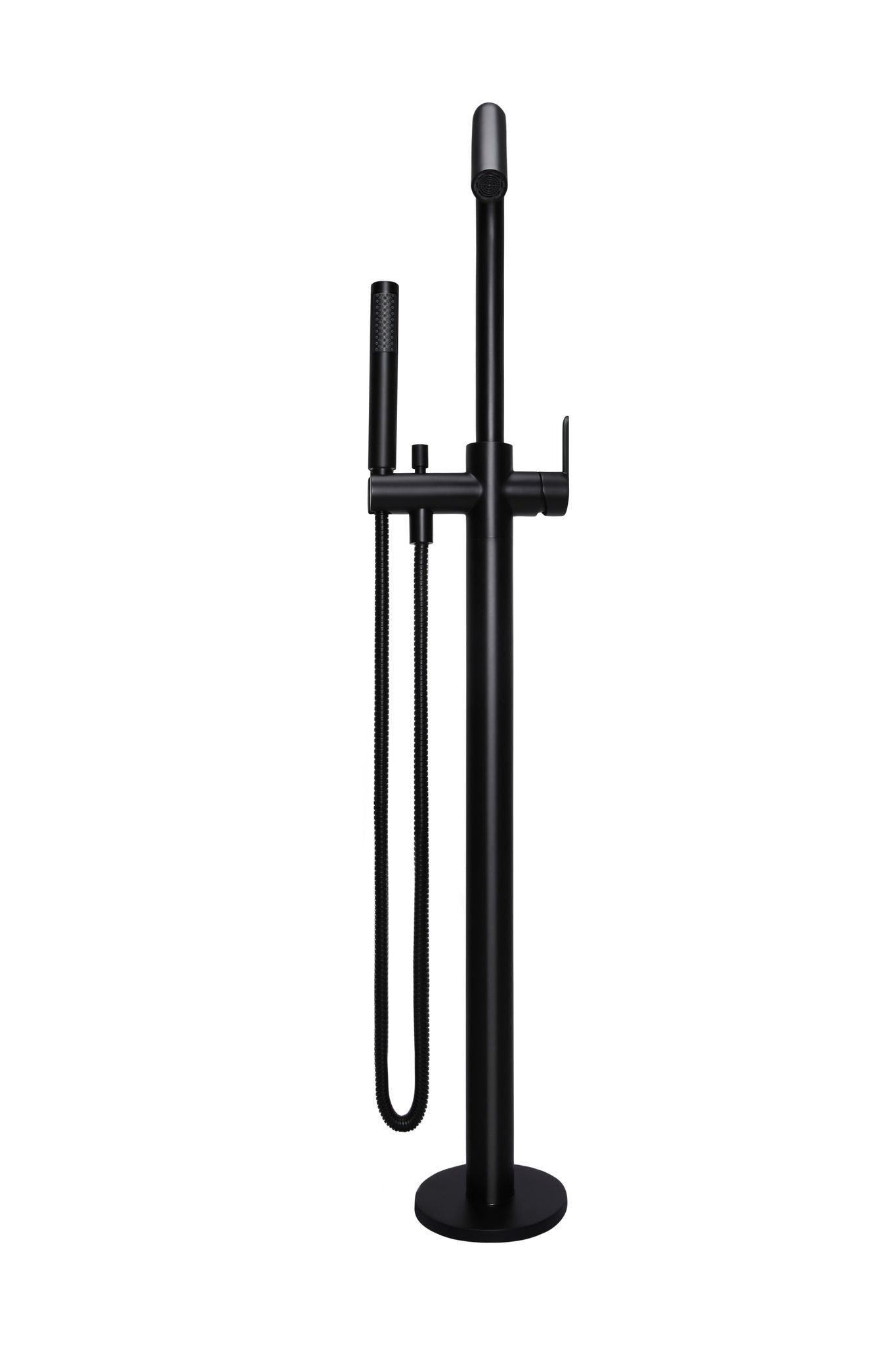 Meir Round Free Standing Bath Spout and Hand Shower Paddle Handle - Various Colour Finishes
