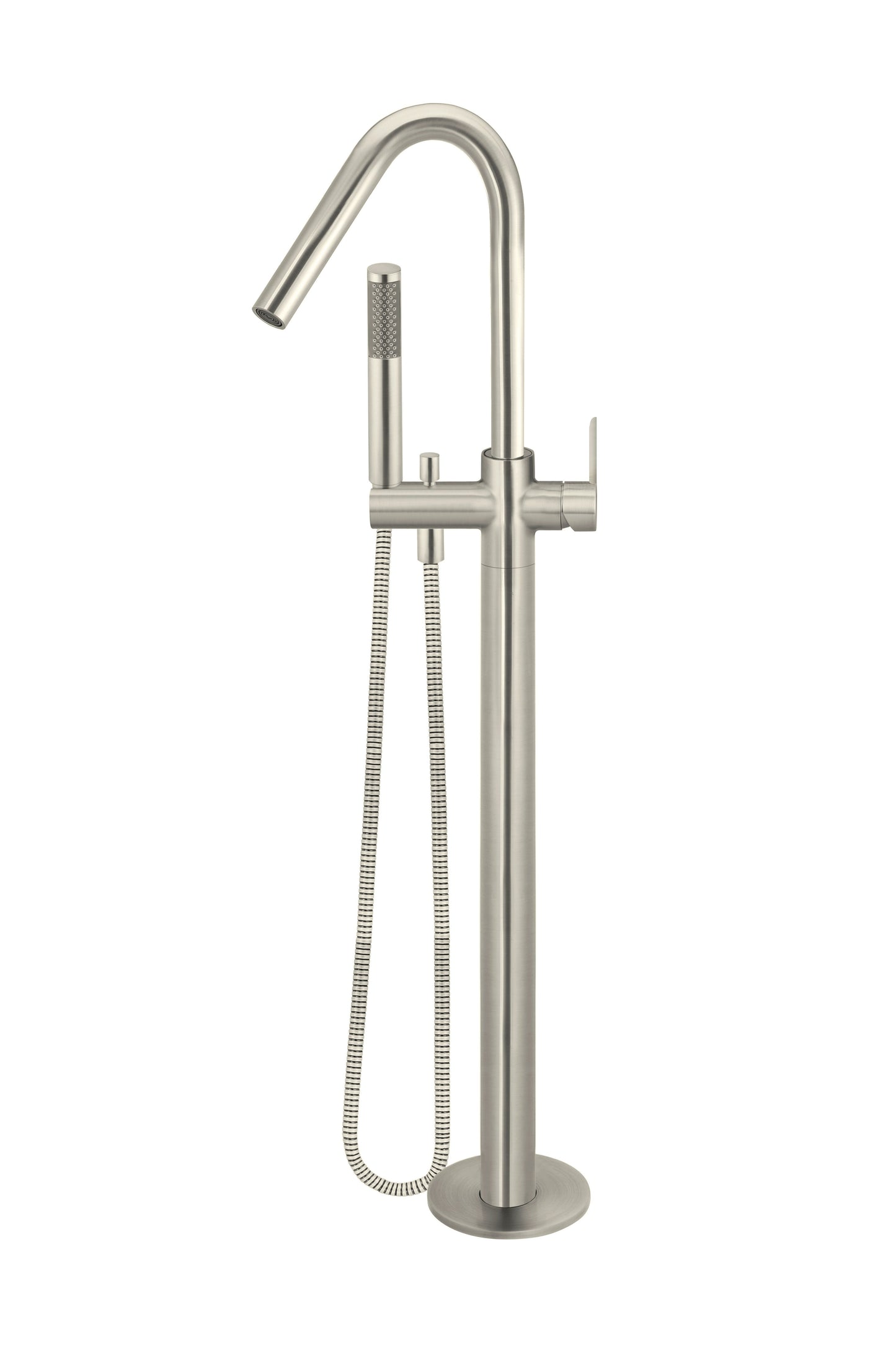 Meir Round Free Standing Bath Spout and Hand Shower Paddle Handle - Various Colour Finishes