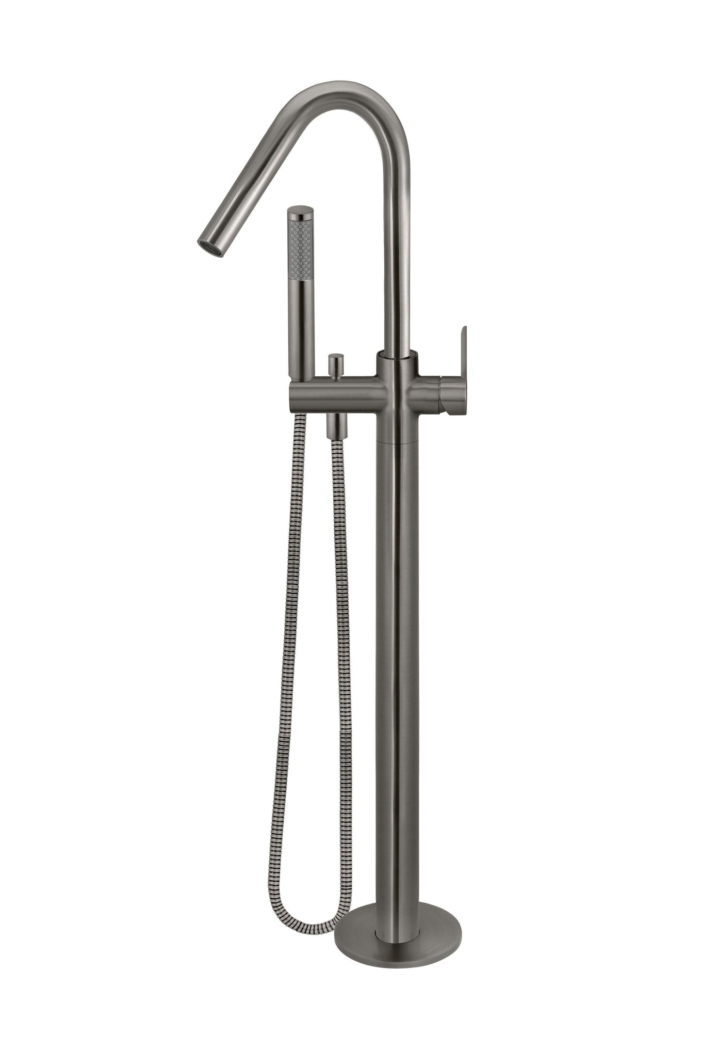 Meir Round Free Standing Bath Spout and Hand Shower Paddle Handle - Various Colour Finishes