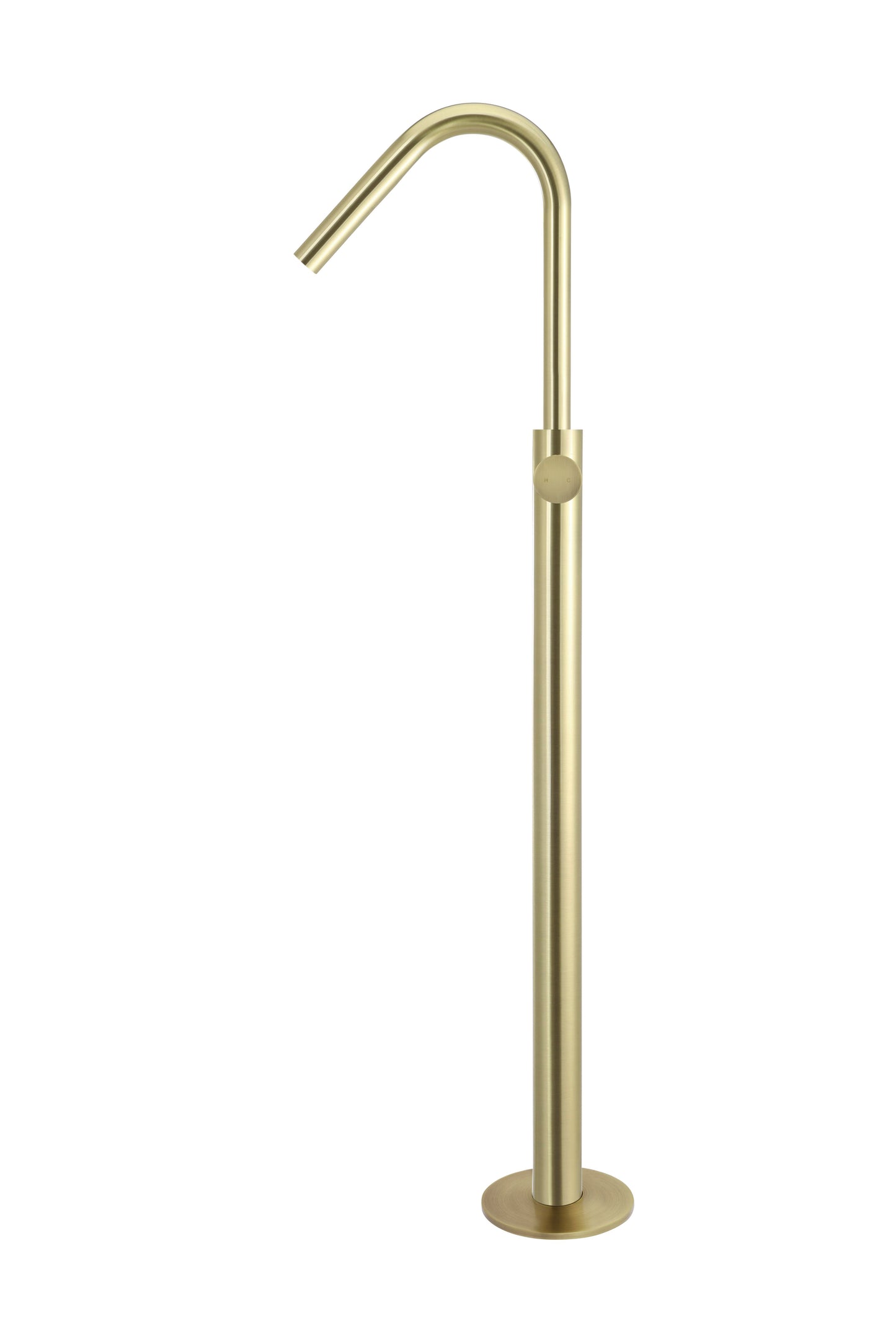 Meir Round Freestanding Bath Spout and Hand Shower Pinless Handle - Various Colour Finishes