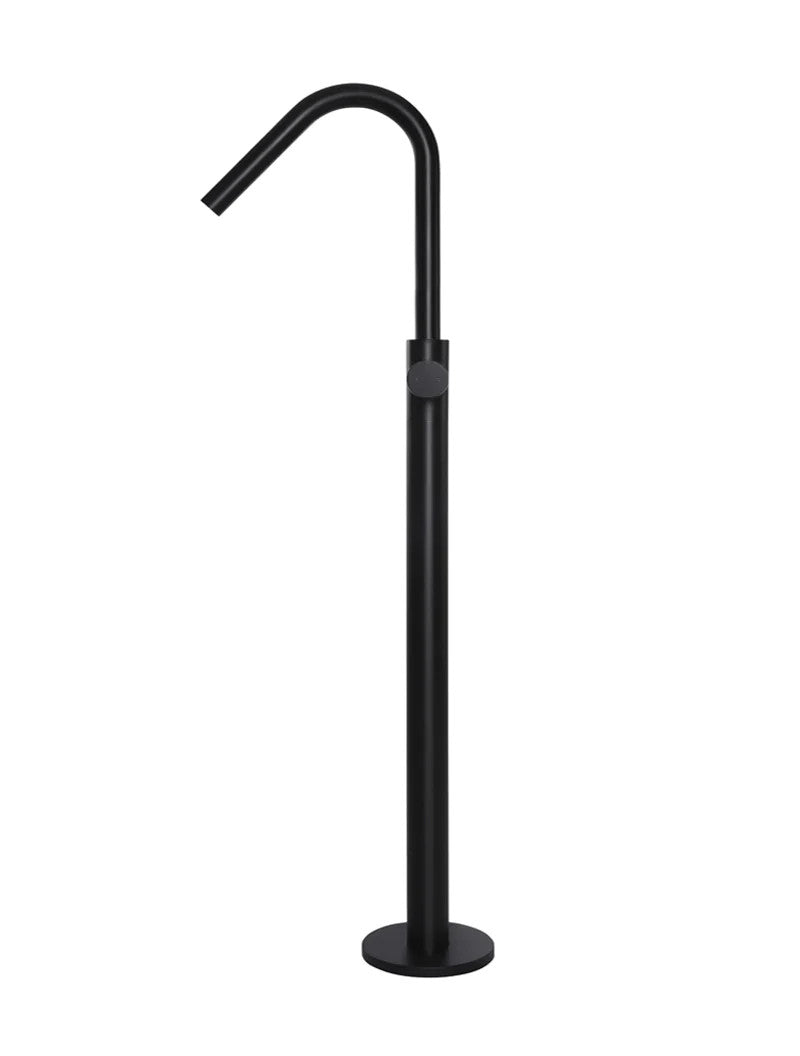 Meir Round Freestanding Bath Spout and Hand Shower Pinless Handle - Various Colour Finishes
