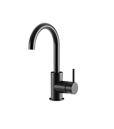 Meir Round Gooseneck Basin Mixer with Cold Start - Various Colour Finishes