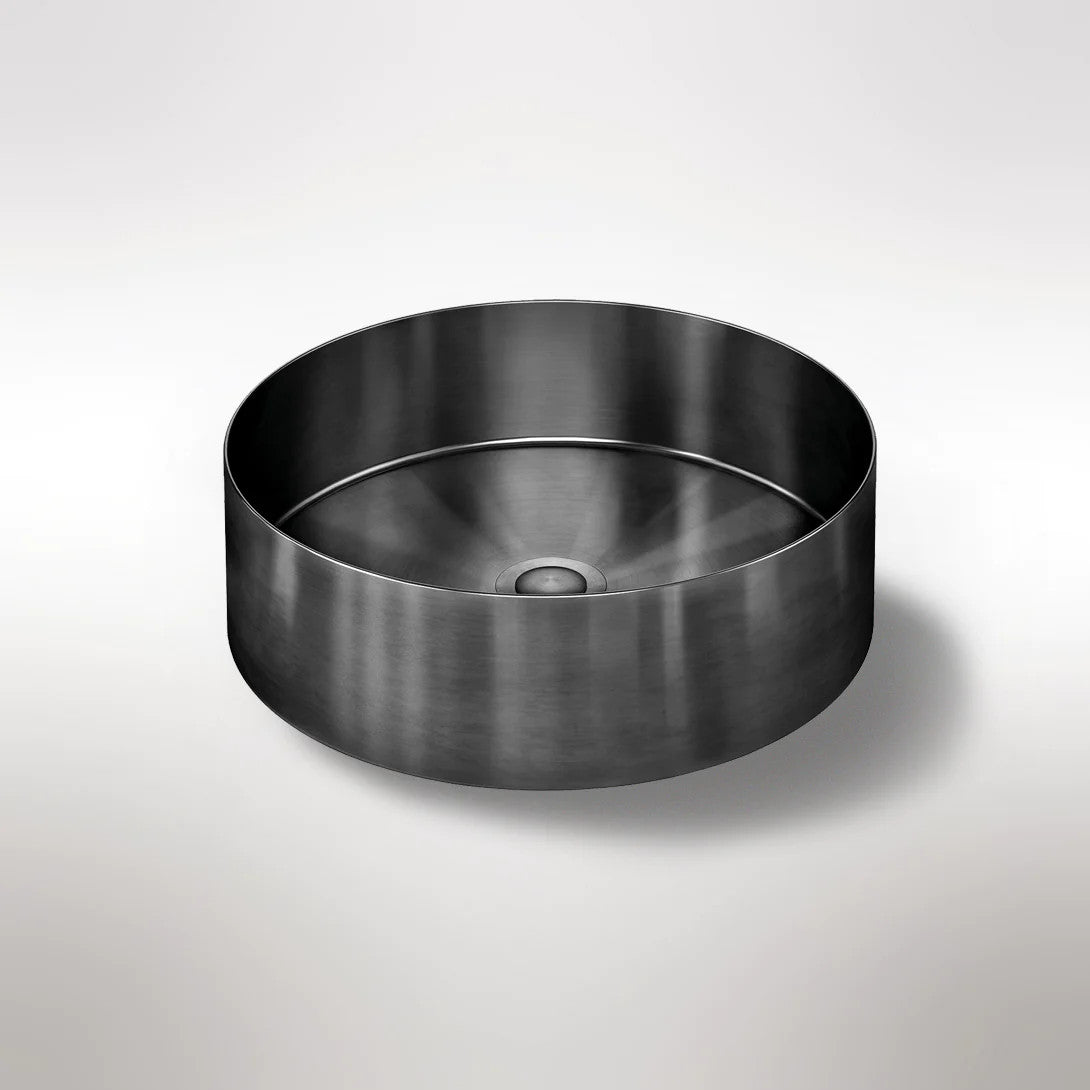 Meir Round Steel Bathroom Basin 380 X 110 - Various Colour Finishes