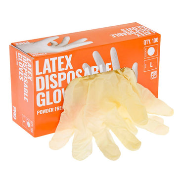 Pro Choice Disposable Latex Powder Free Gloves - 10 boxes 100 pieces per box in 4 Size Options