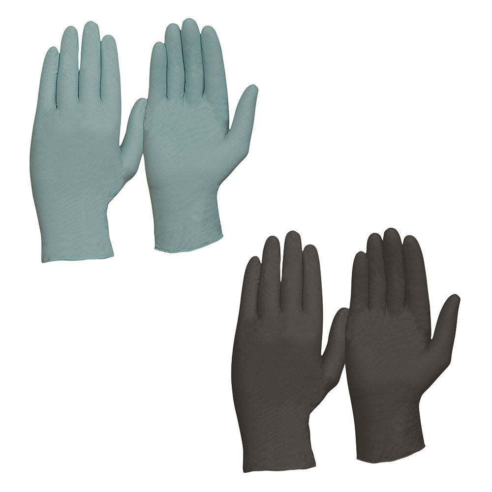 Pro Choice Disposable Nitrile Powder Free Gloves - 10 Boxes of 100 pieces in 2 Colours and 4 Size Options