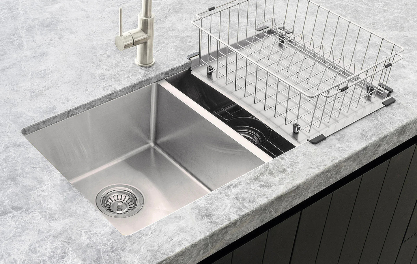 Meir Lavello Kitchen Sink Dish Rack - 3 Colour Finishes