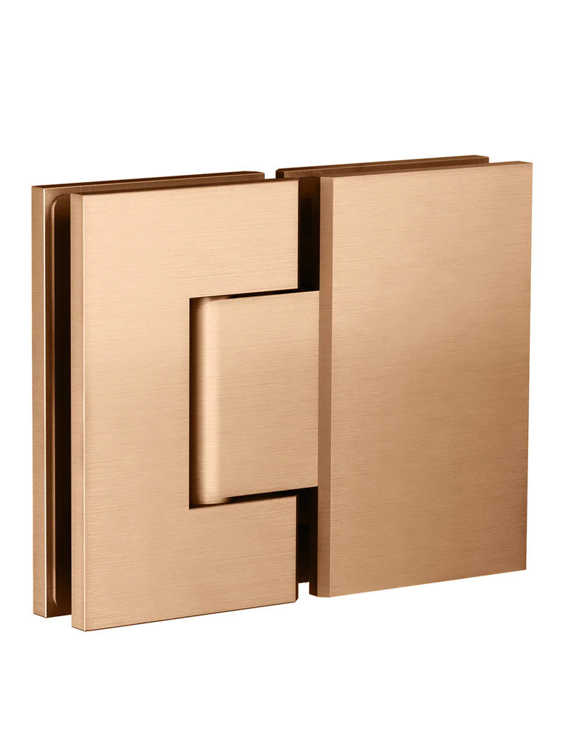 Meir Glass to Glass Shower Door Hinge - Various Colour Finishes