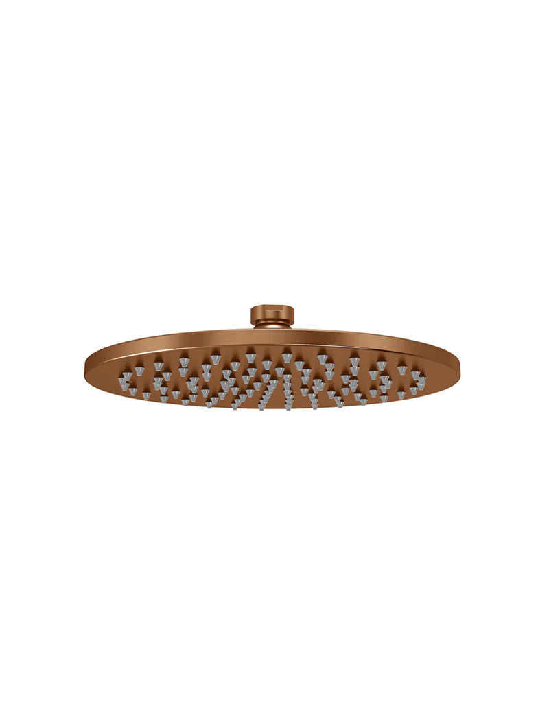Meir Round Shower Rose 200mm - Various Colour Finishes