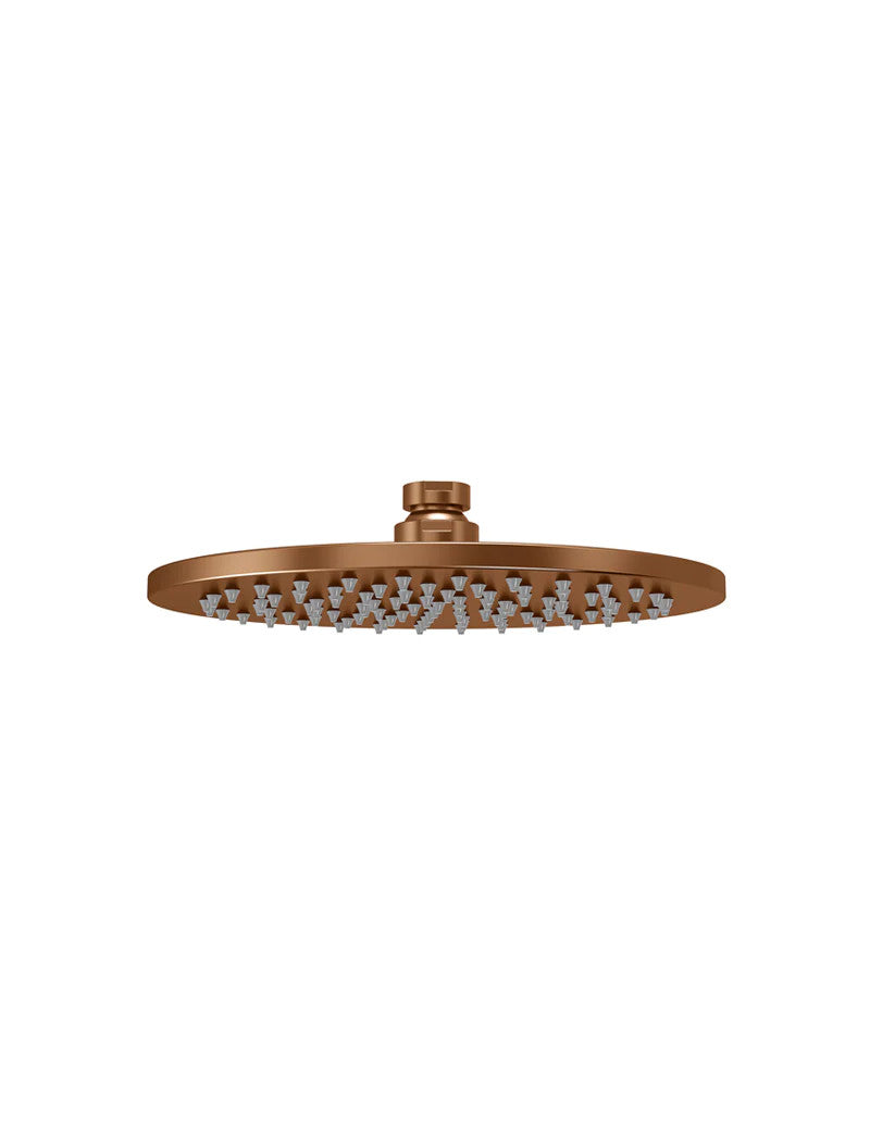 Meir Round Shower Rose 200mm - Various Colour Finishes