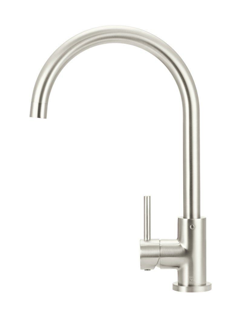 Meir Round Gooseneck Kitchen Mixer Tap - Various Colour Finishes