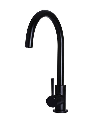 Meir Round Gooseneck Kitchen Mixer Tap - Various Colour Finishes
