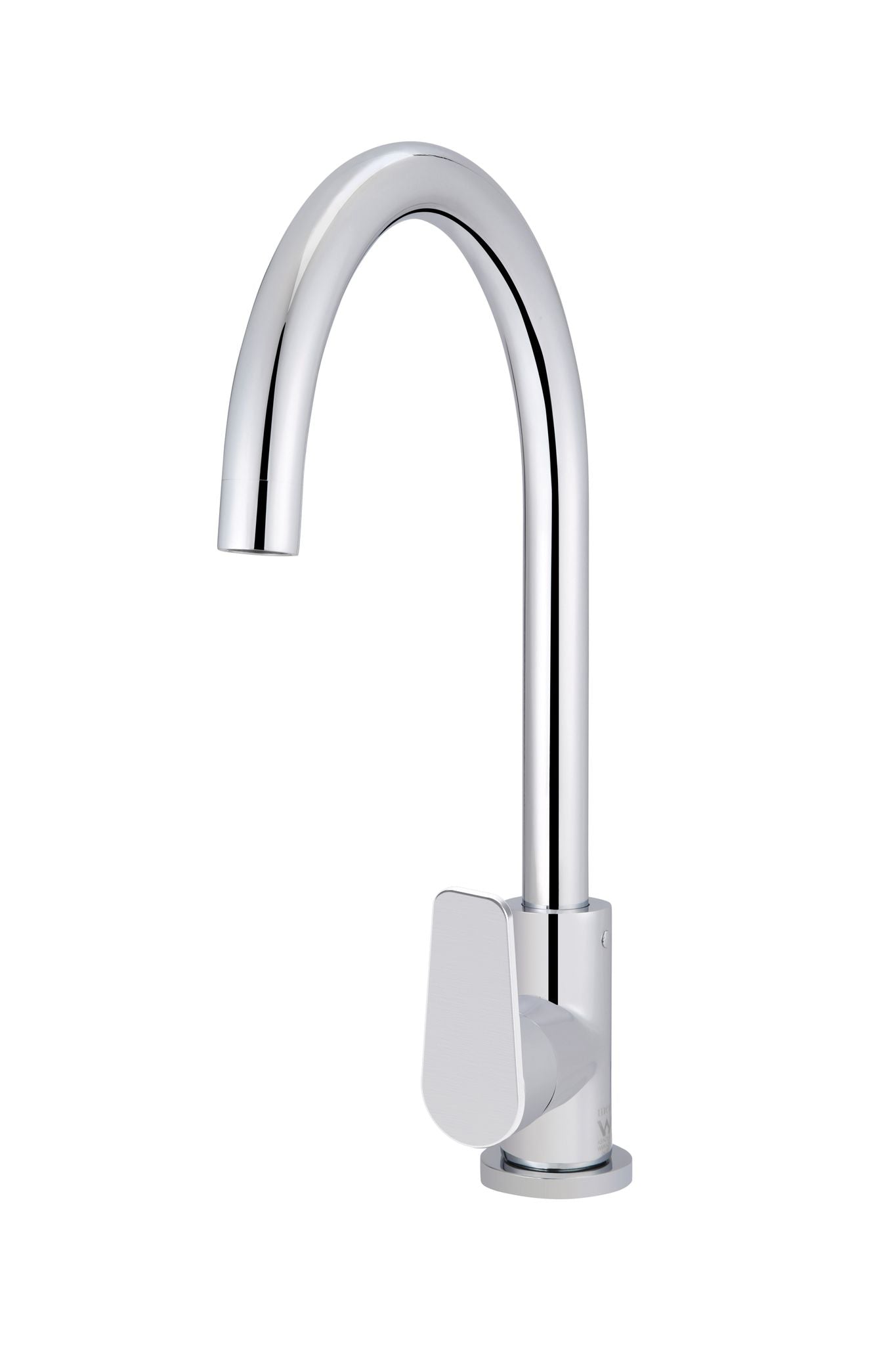 Meir Round Gooseneck Kitchen Paddle Handle Mixer Tap - Various Colour Finishes