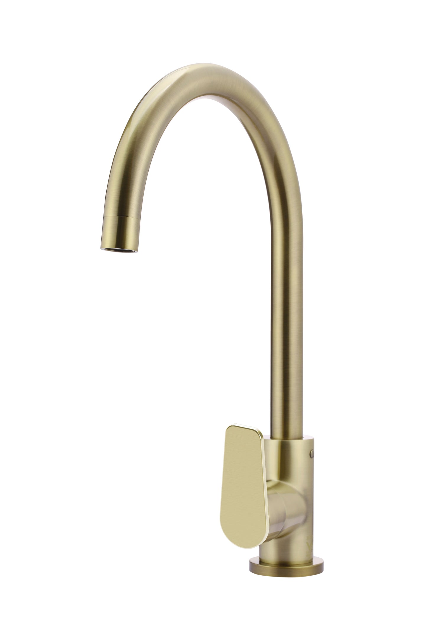 Meir Round Gooseneck Kitchen Paddle Handle Mixer Tap - Various Colour Finishes