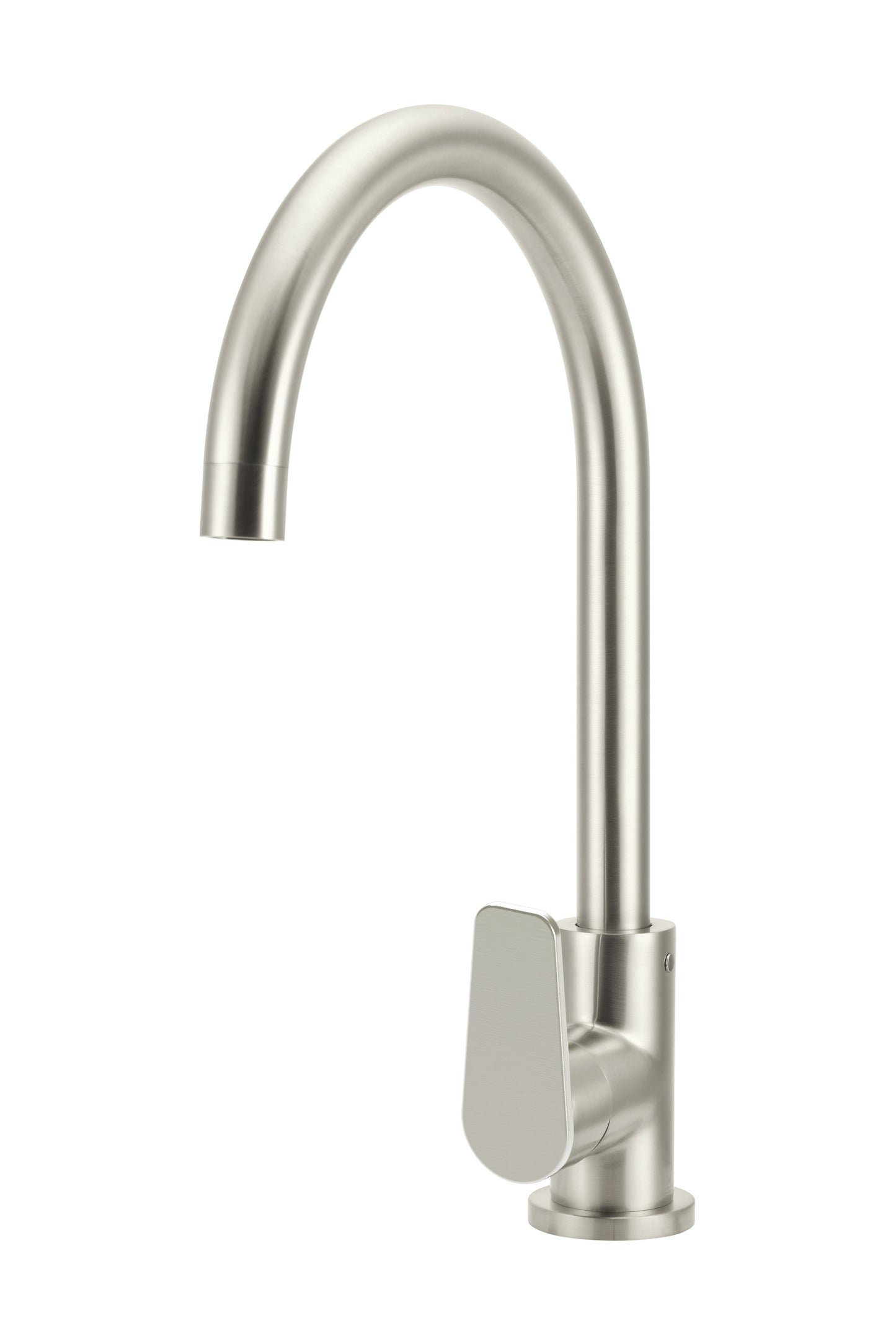 Meir Round Gooseneck Kitchen Paddle Handle Mixer Tap - Various Colour Finishes
