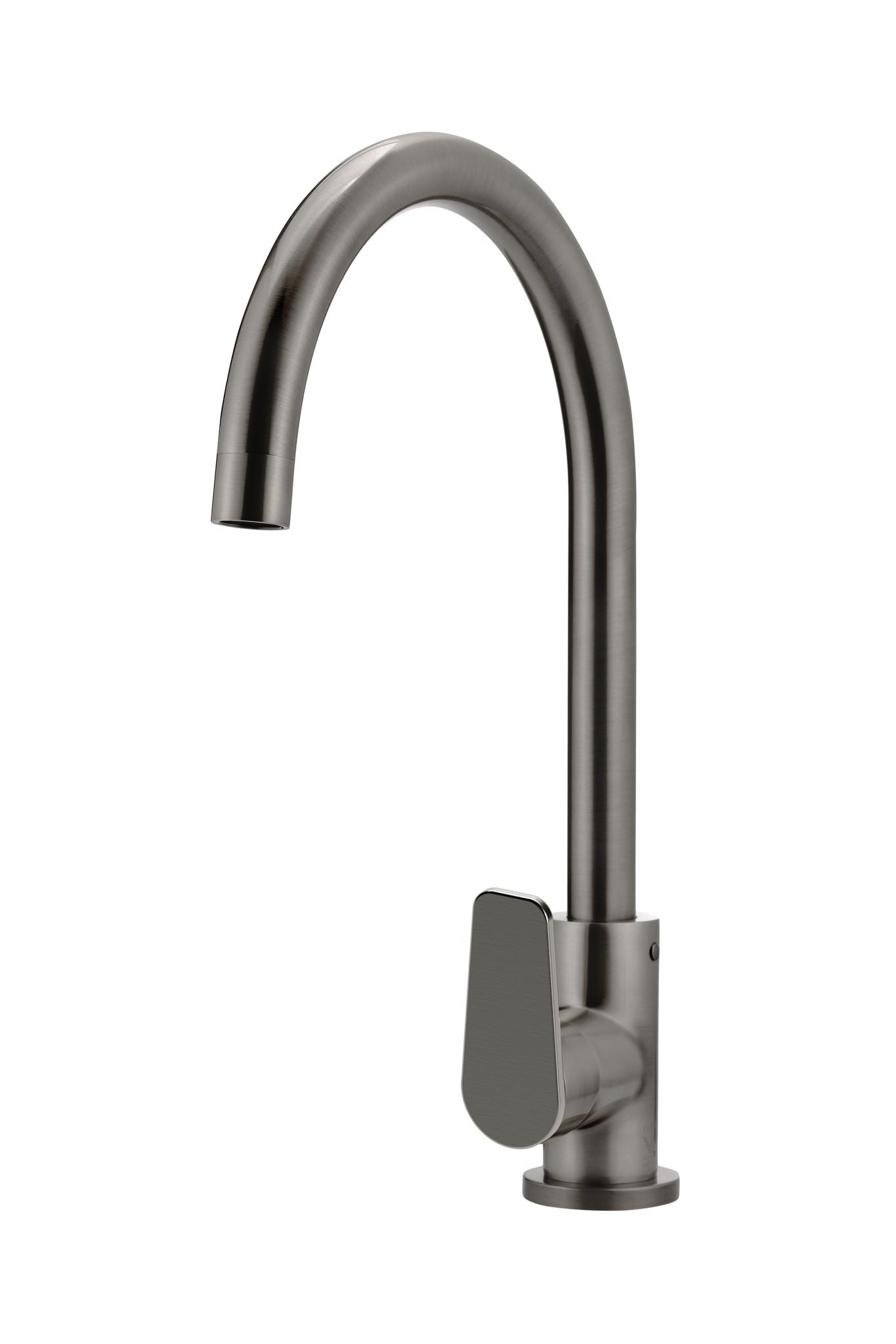 Meir Round Gooseneck Kitchen Paddle Handle Mixer Tap - Various Colour Finishes