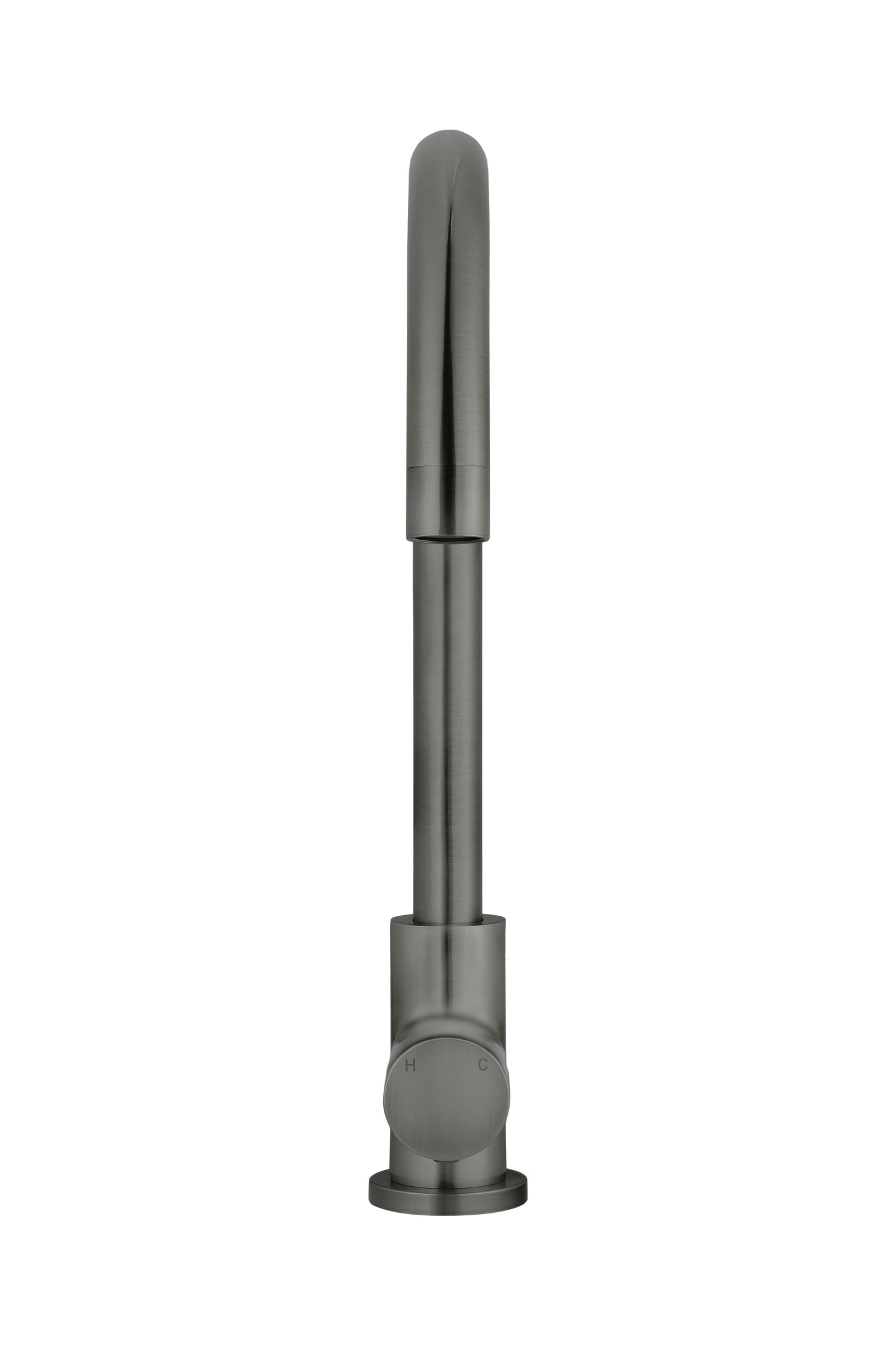 Meir Round Gooseneck Kitchen Pinless Handle Mixer Tap - Various Colour Finishes