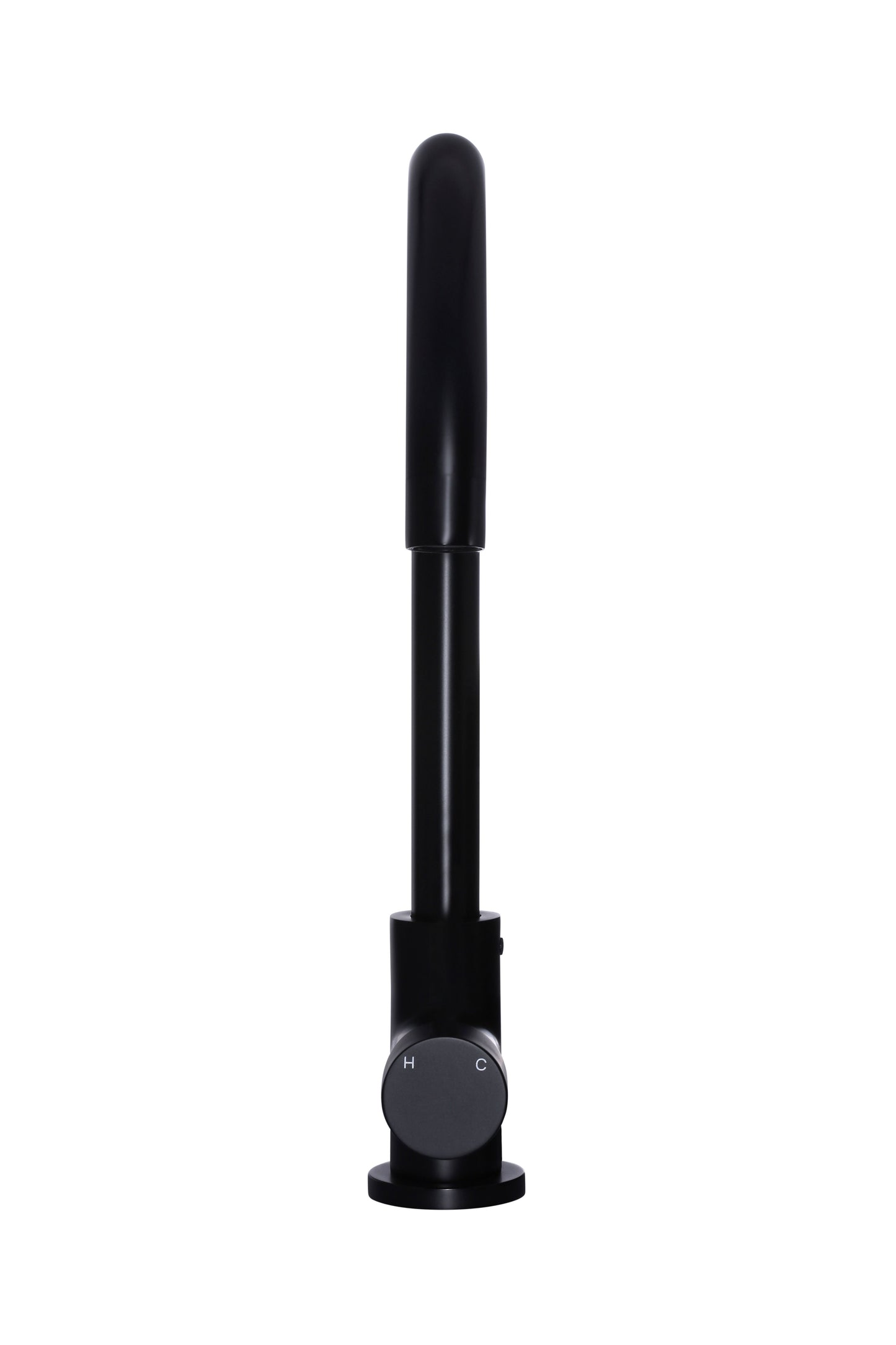 Meir Round Gooseneck Kitchen Pinless Handle Mixer Tap - Various Colour Finishes