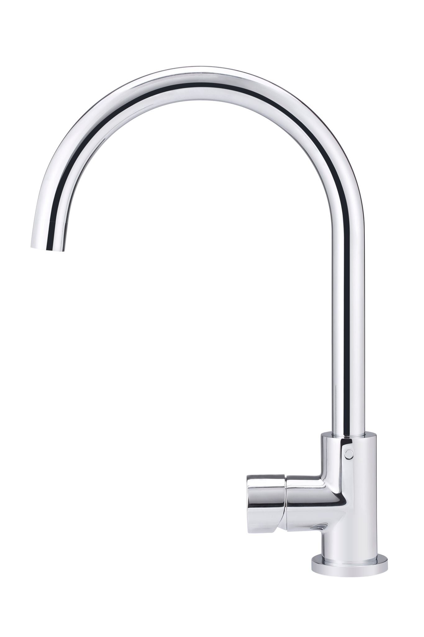 Meir Round Gooseneck Kitchen Pinless Handle Mixer Tap - Various Colour Finishes