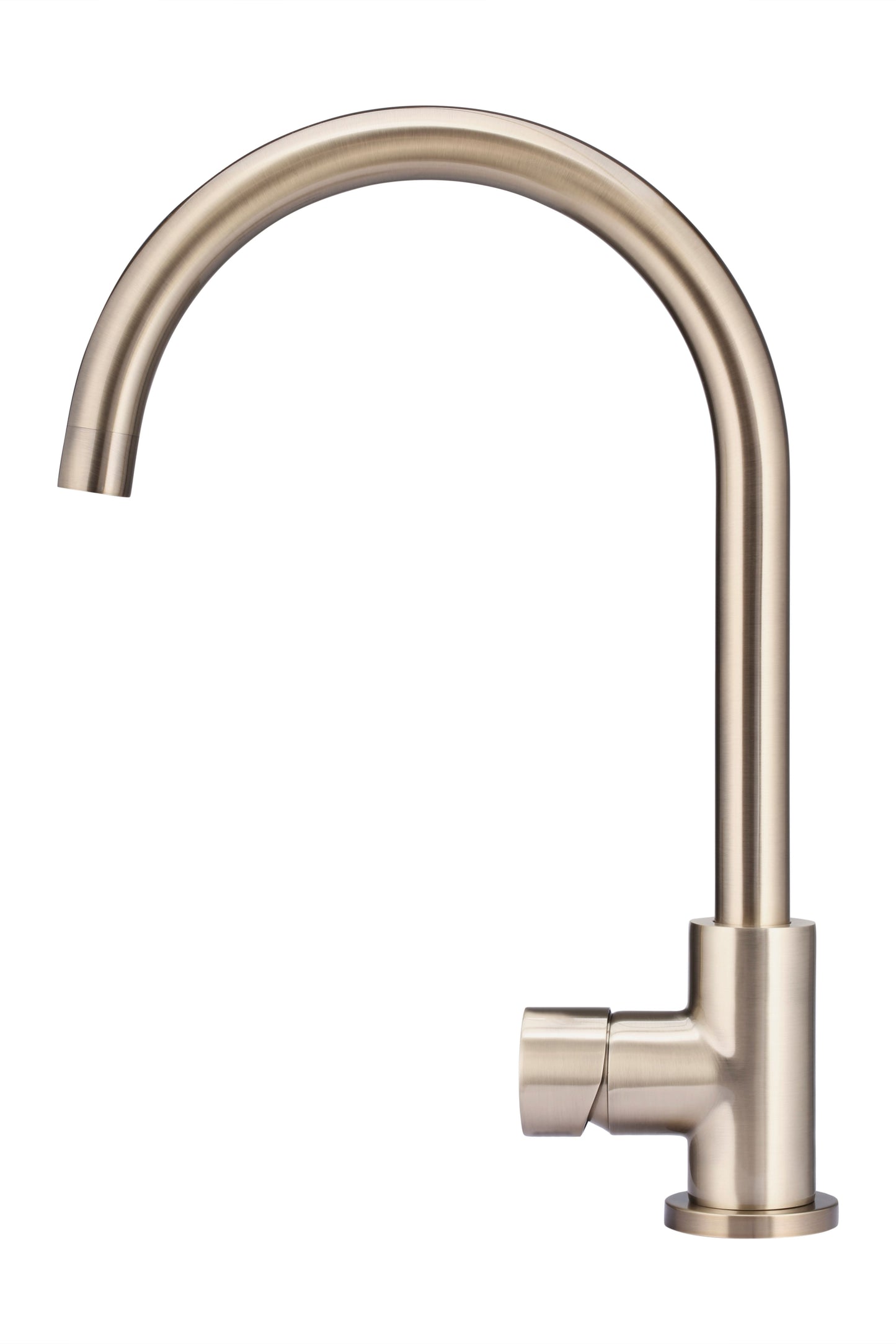 Meir Round Gooseneck Kitchen Pinless Handle Mixer Tap - Various Colour Finishes