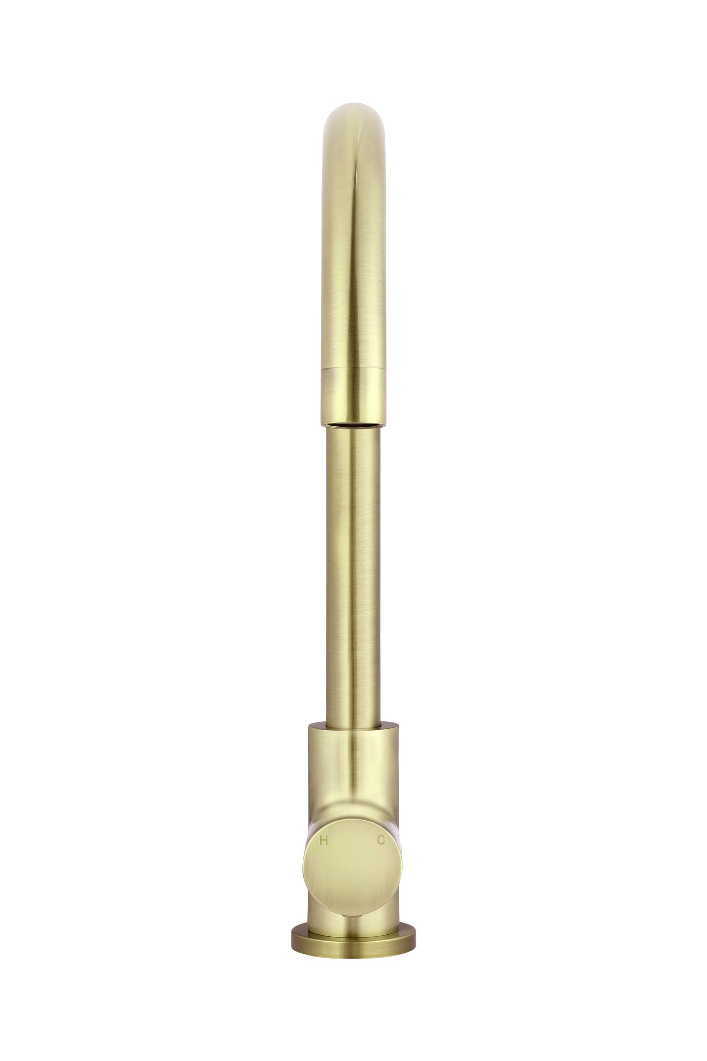 Meir Round Gooseneck Kitchen Pinless Handle Mixer Tap - Various Colour Finishes