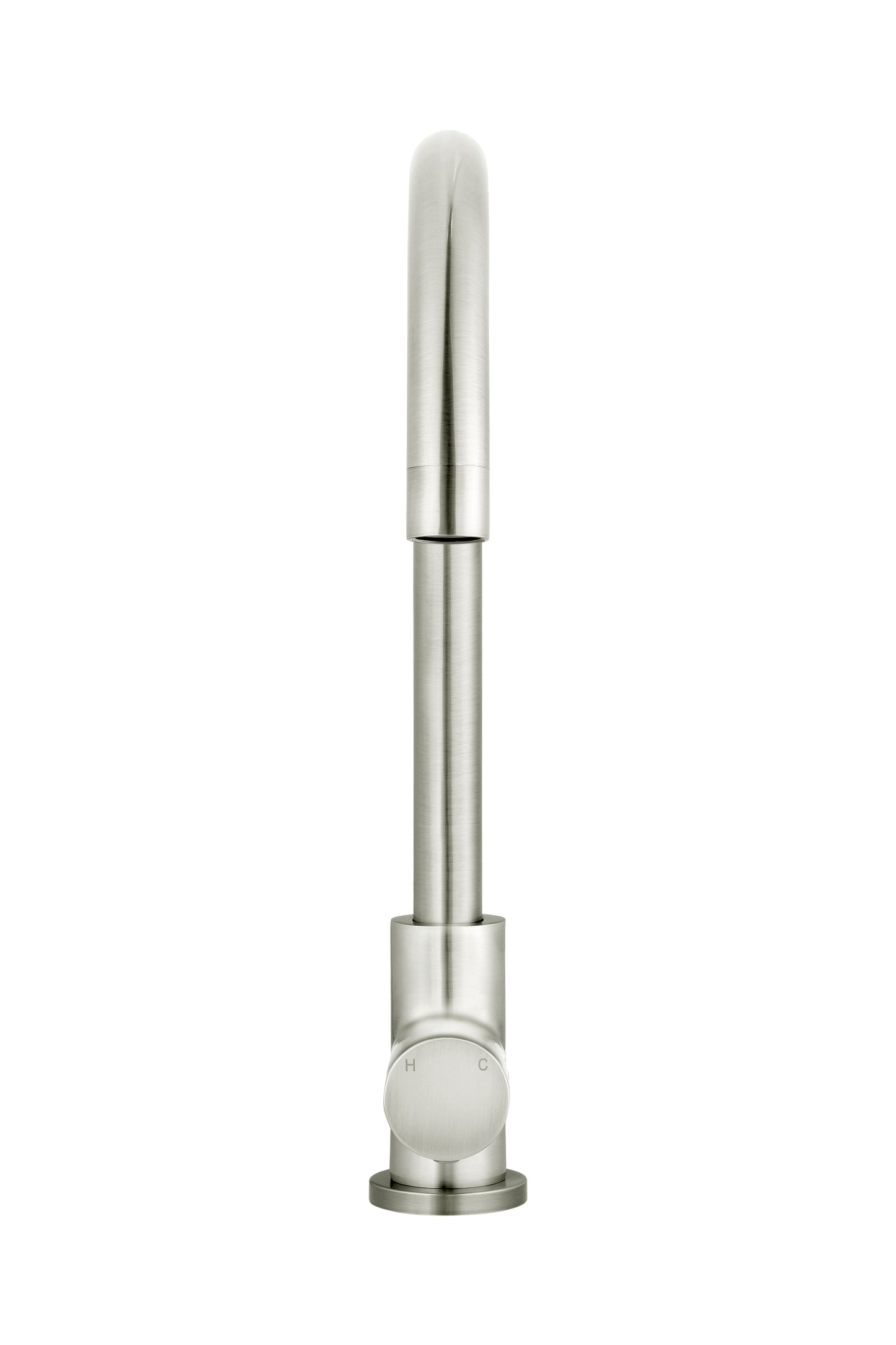Meir Round Gooseneck Kitchen Pinless Handle Mixer Tap - Various Colour Finishes