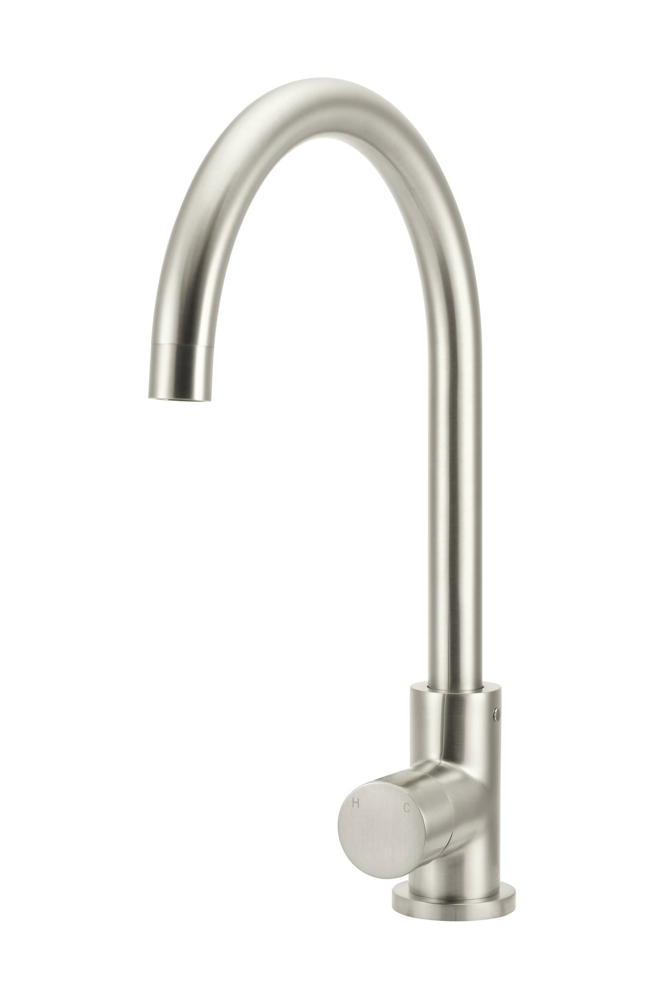Meir Round Gooseneck Kitchen Pinless Handle Mixer Tap - Various Colour Finishes